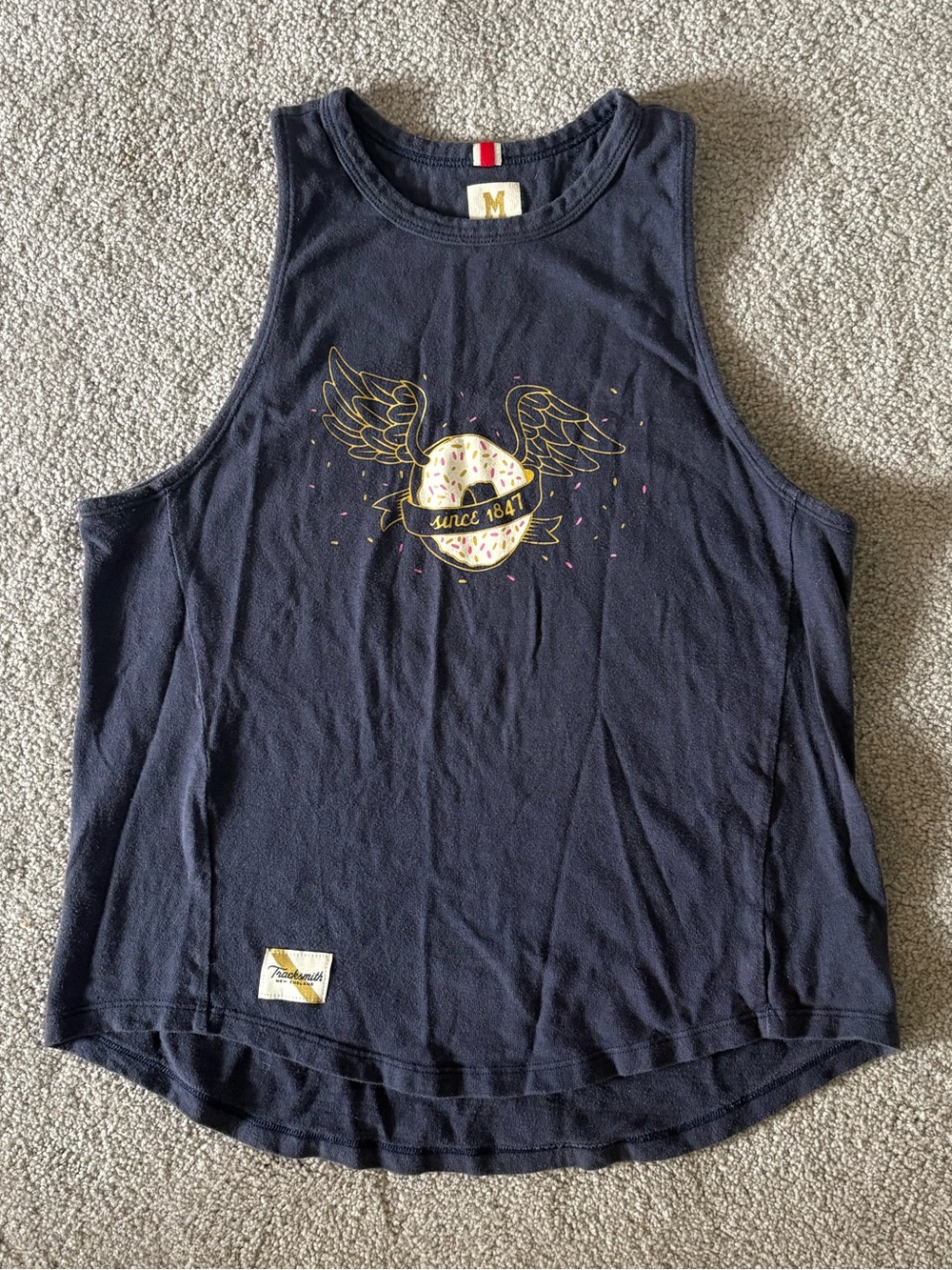 Tracksmith grayboy  - special edition “donut” tank